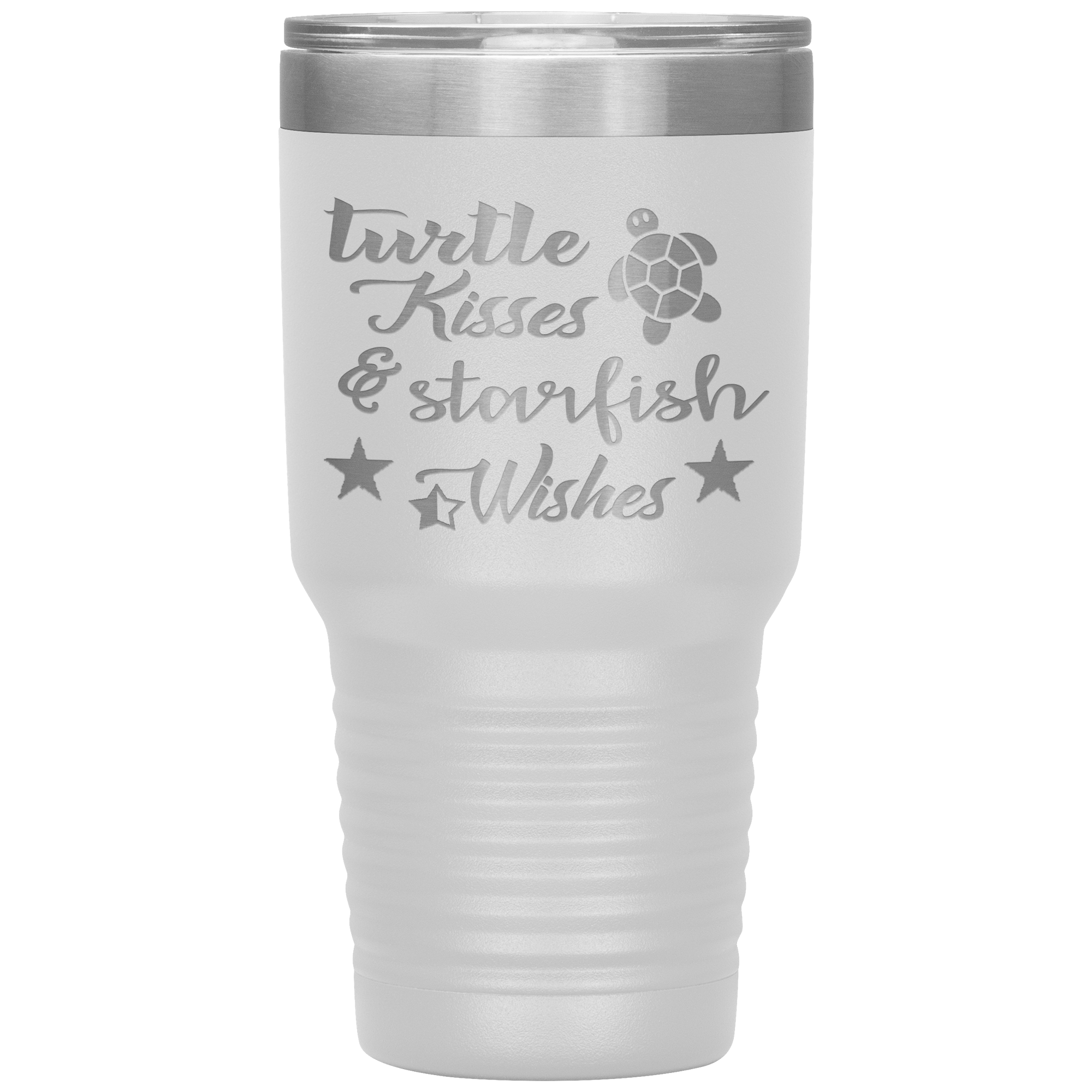 "Turtle kisses & Starfish Wishes" Tumbler