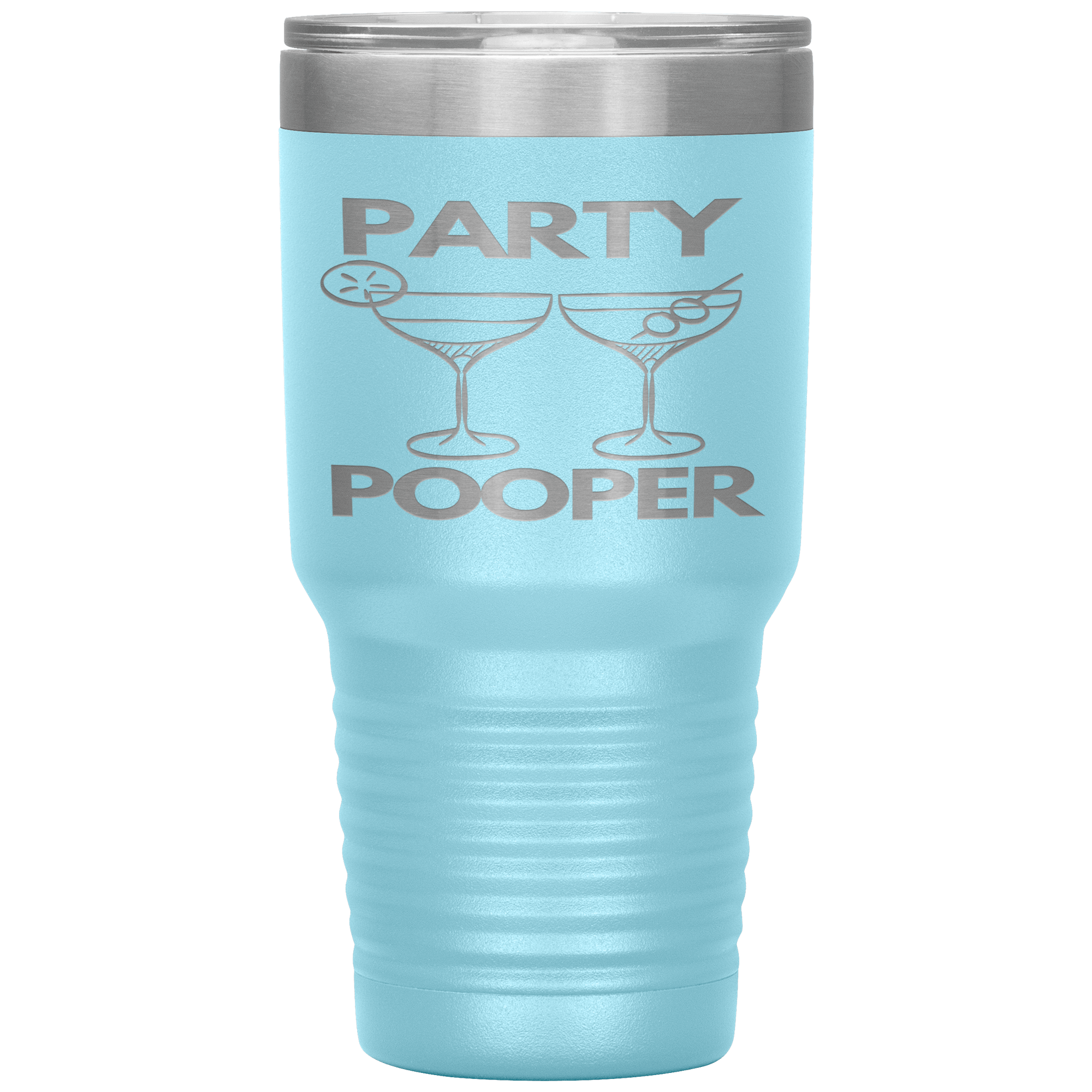 "PARTY POOPER"TUMBLER